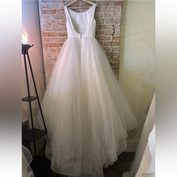 Justin Alexander 55019 Size 12 Wedding Dress Tulle Ball Gown Read Description! - Picture 8 of 8